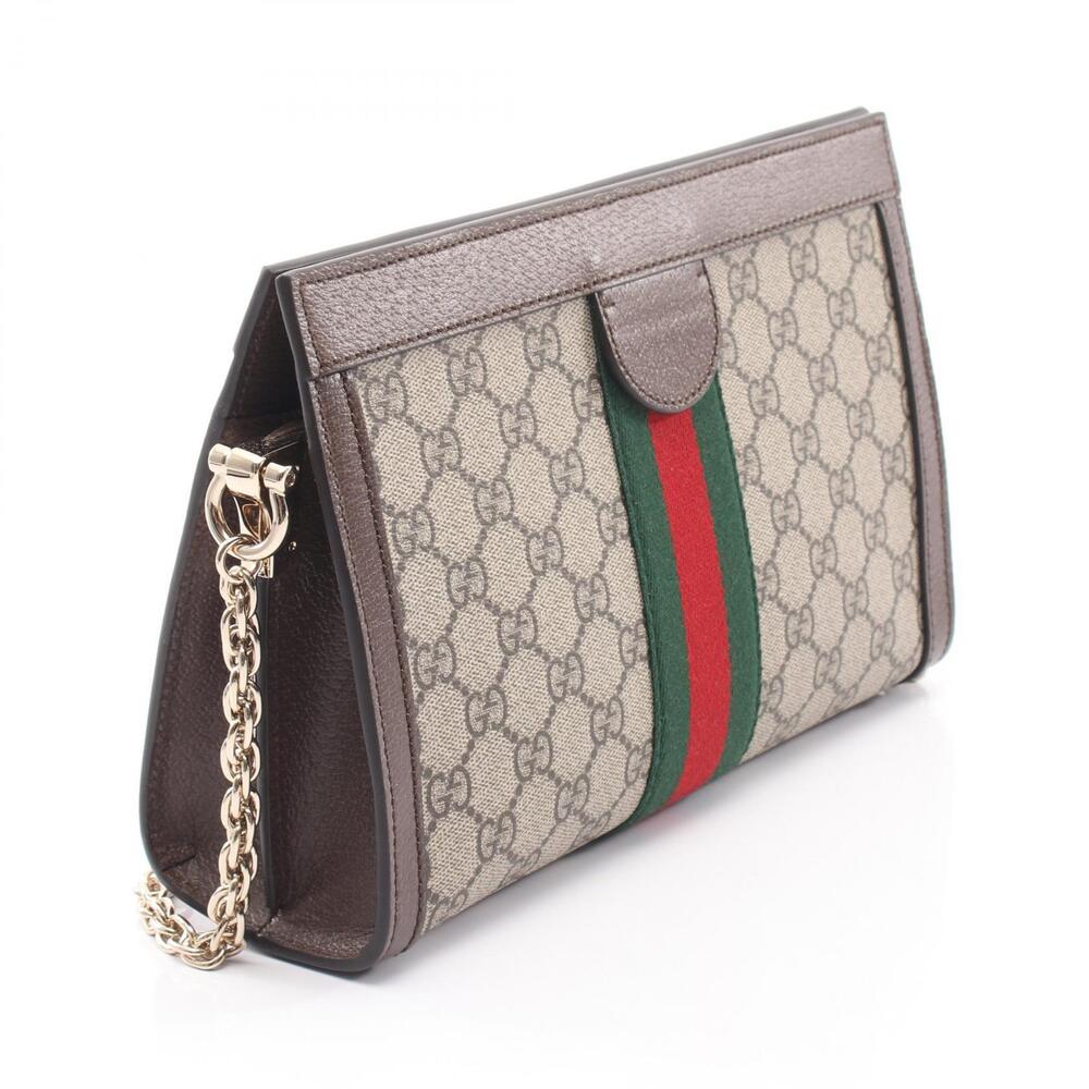 Gucci brown Supreme Bag Shoulder GG ebony canvas beige Ophidia Brown Tan